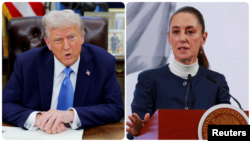 Combo photograph: U.S. president Donald Trump and Mexican president Claudia Sheinbaum (Foto: Reuters)