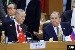 Cumhurbaşkanı Erdoğan ve Rusya Dışişleri Bakanı Sergey Lavrov.